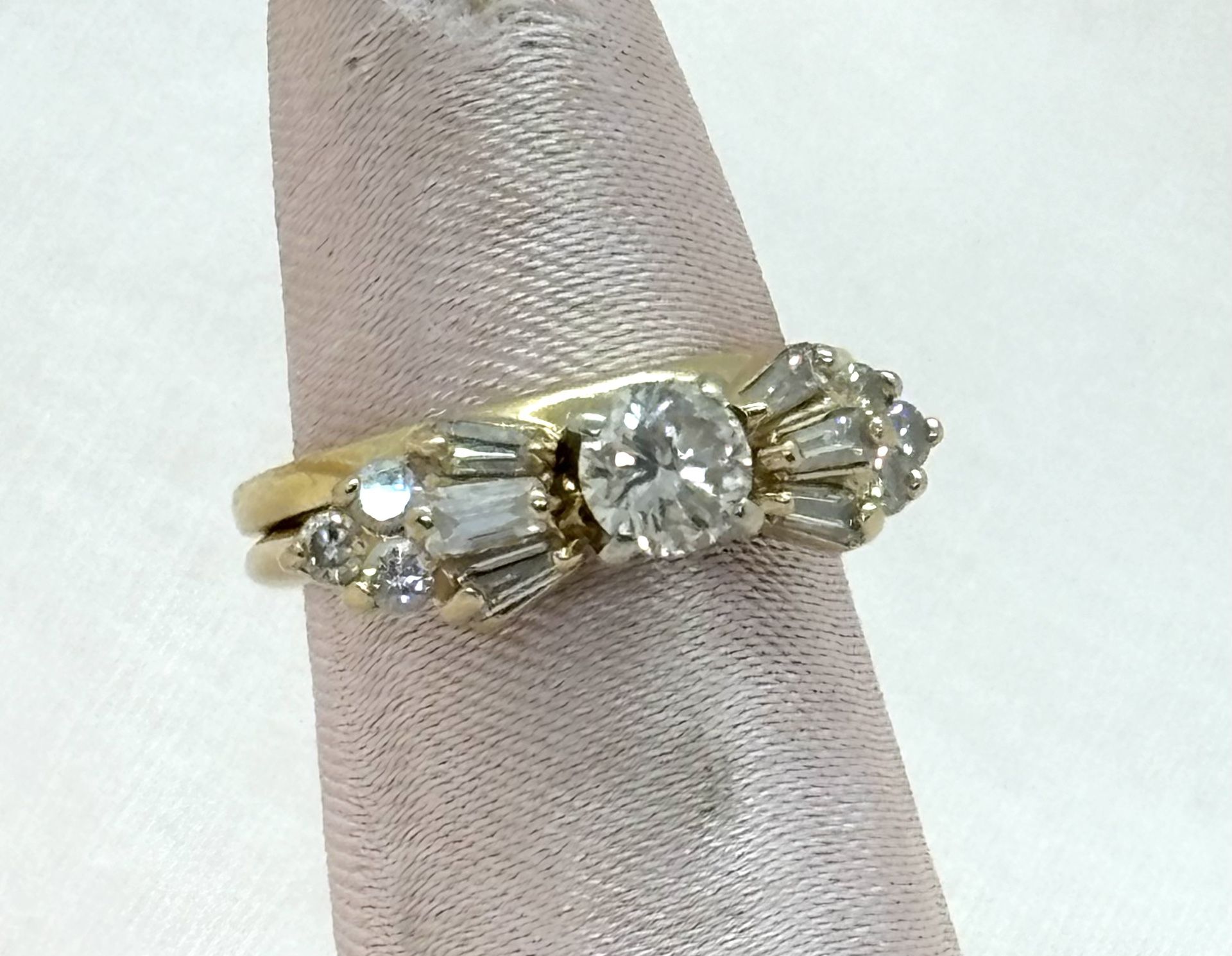 Stunning Vintage 14K Gold and Diamond Engagement Set!