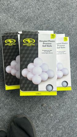 Dimpled Plastic Practice Golf Balls