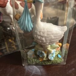 Vintage Resin Stork, Baby