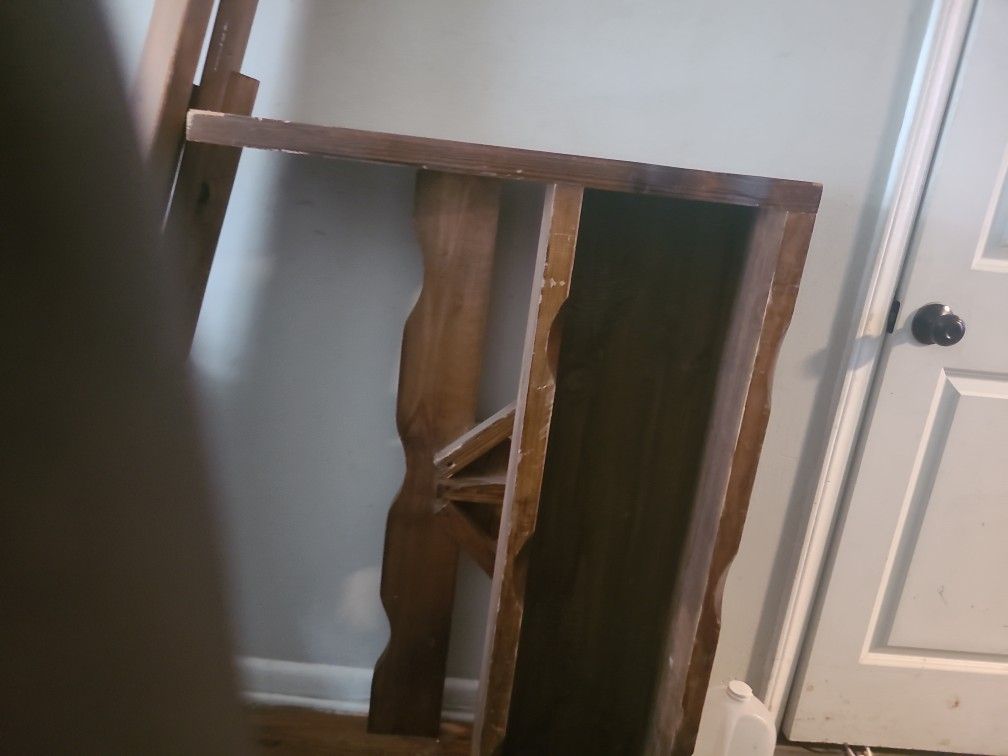 Twin size bed frame.