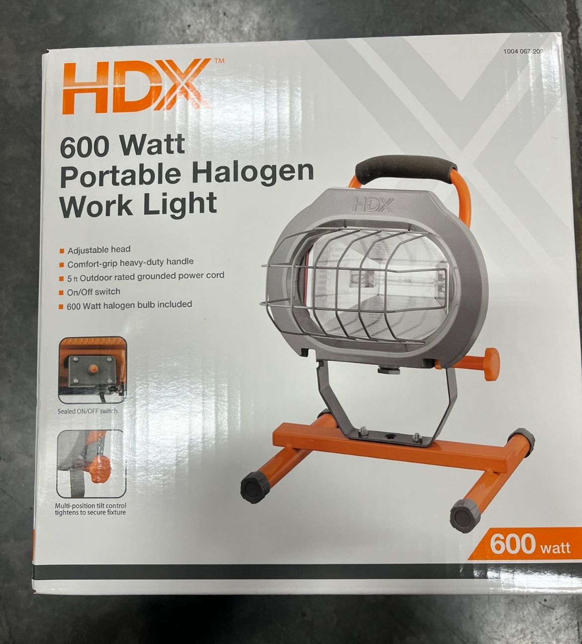 HDX 600-Watt Halogen Portable Work Light