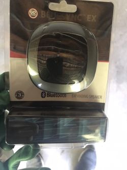 Go Groove blue sync EX portable rechargeable Bluetooth speaker