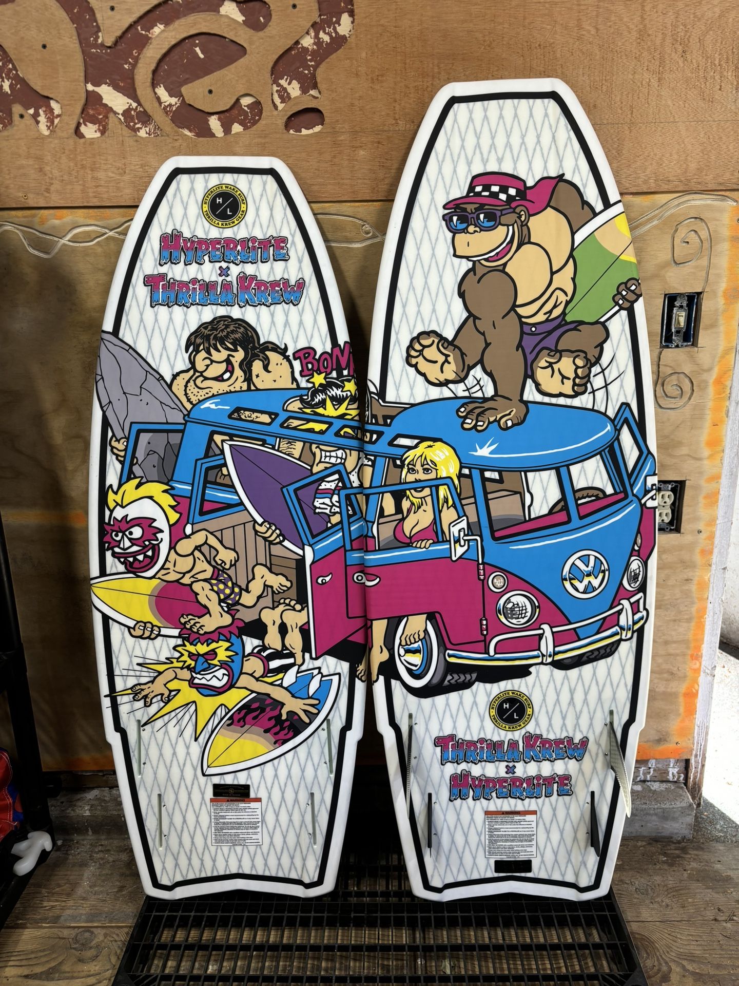Hyperlite Quad + Thrilla Knew collab Wakesurf Boards