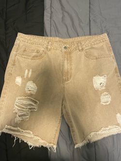 MANFINITY Distressed Denim Shorts – XXL