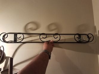 Plate holders; 3 plates; black metal; 29 in-$7