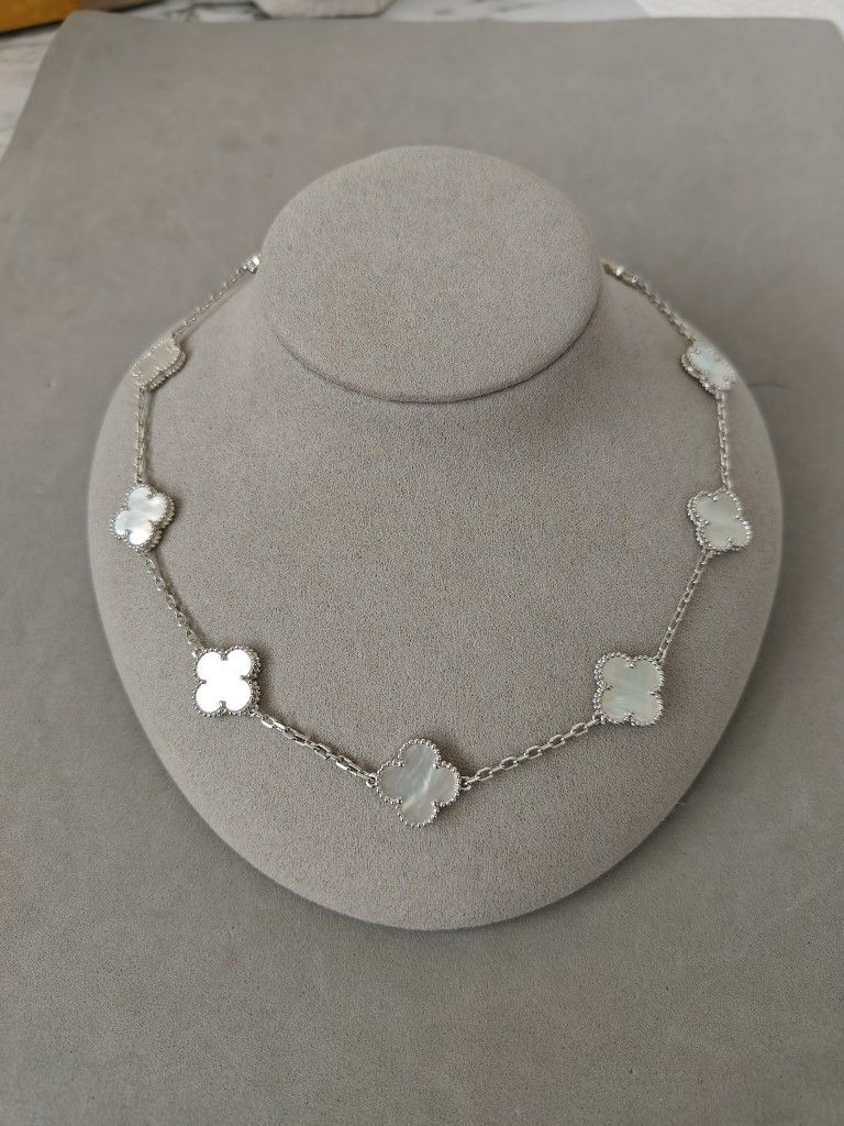 VCA Clover Mother Okay 10 Flower Necklace 