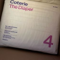 133 Count Size 4 Diapers Coterie Brand $20