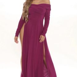 Fashion Nova High Slits Maxi Dress Size Medium 