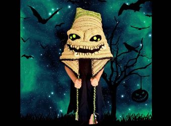 Oogie Boogie Handmade Crochet Halloween Hood