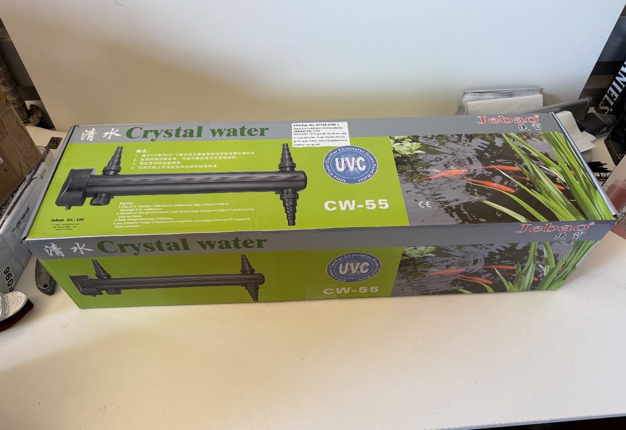 Jebao CW-55 Pond and Aquarium Clarifier, 55-watt