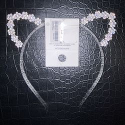 Silver Sequin Cat Ears Headband (New)