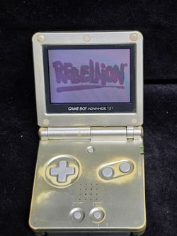 Nintendo Game Boy Advance SP Gold Handheld System