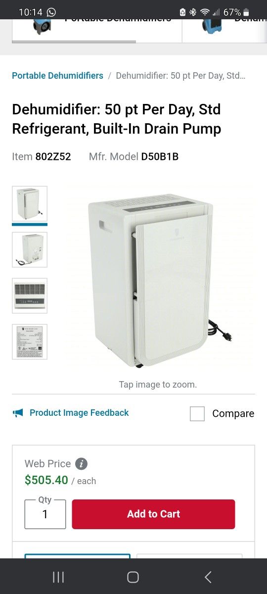Friedrich Dehumidifier
