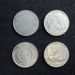 4 silver Germany coins