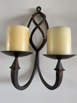 Wrought Iron Candle Holder 