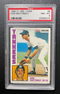 1984 Don Mattingly OPC O-Pee-Chee #8 PSA 8 - NM-MT