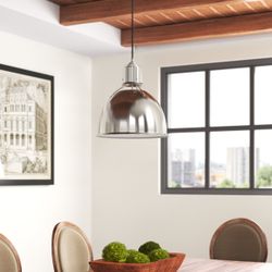 Arbogast Brushed Nickel Dome Pendant Light