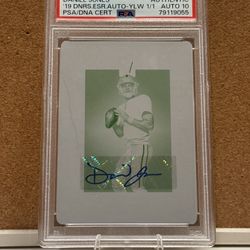 Daniel Jones 2019 P&P YLW 1/1 Autograph 