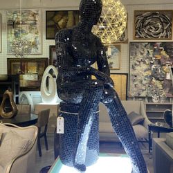 Glass lady Art Statue