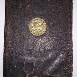 Science And Health Leather Book..