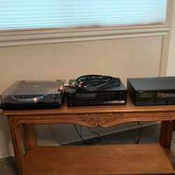 Vintage Pioneer Receiver, Double Cassette, Turntable