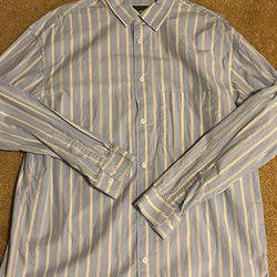 Blue Striped Dress Shirt 
