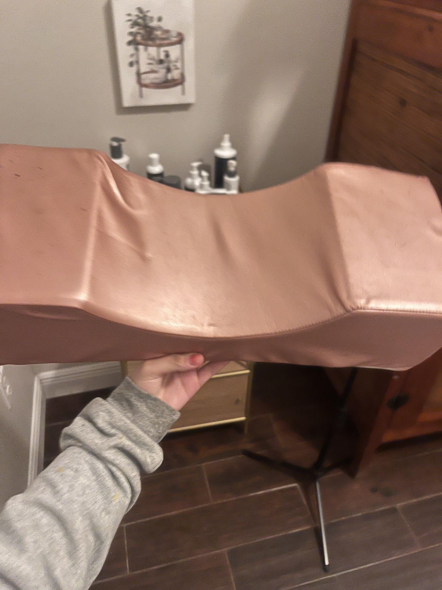 Rose Gold/Blush Lash Extension / Esthetician Contour Pillow