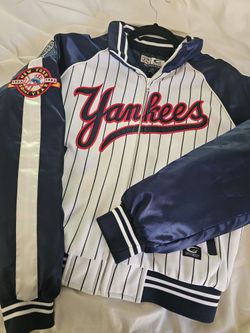Womens Vintage Rare NY Yankees Baseball Crop Jacket G-III By Carl Banks