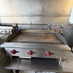 MoTak MGR36 36" Gas Griddle w/ Manual Controls