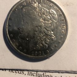 1921 Silver Dollar/ With Above Eye Mint Strike