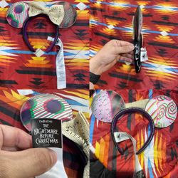 Disney Nightmare Before Christmas Sally Minnie Ears Halloween Headband 2022