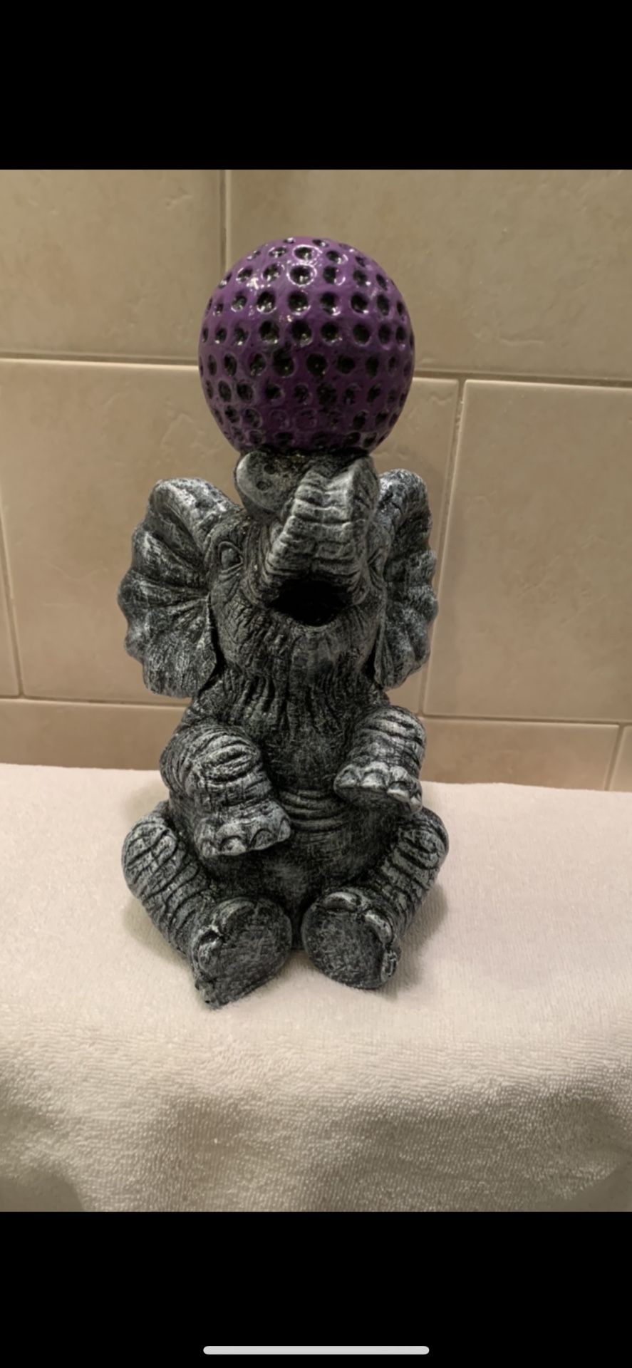Elephant, Balancing Ball Statue