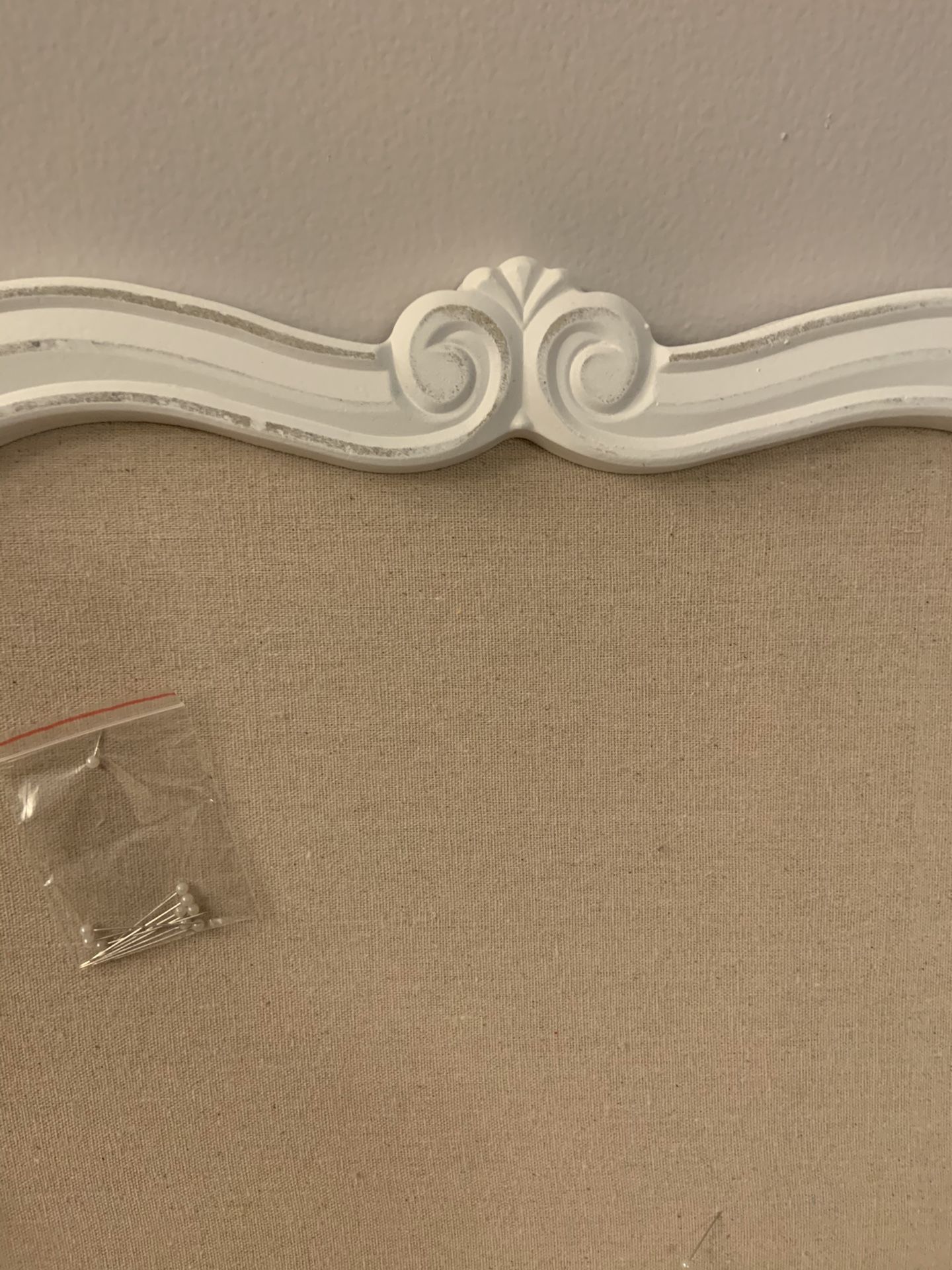 Stylish Linen Pin Board NEW 16” x 16” Great For Dorm Room