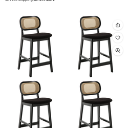 4- Counter height barstools