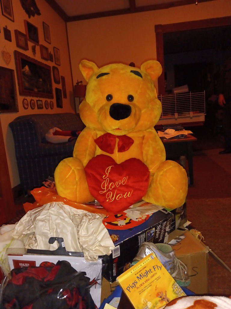  Large Yellow Valentine's Teddy Bear 