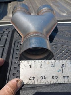 3" EXHAUST Y 3" SPLITTER $35 NEW !