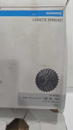 Shimano SLX CS-M7100 Cassette - 12-Speed, Silver/Black, Micro Spline(NEW OPEN BOX)