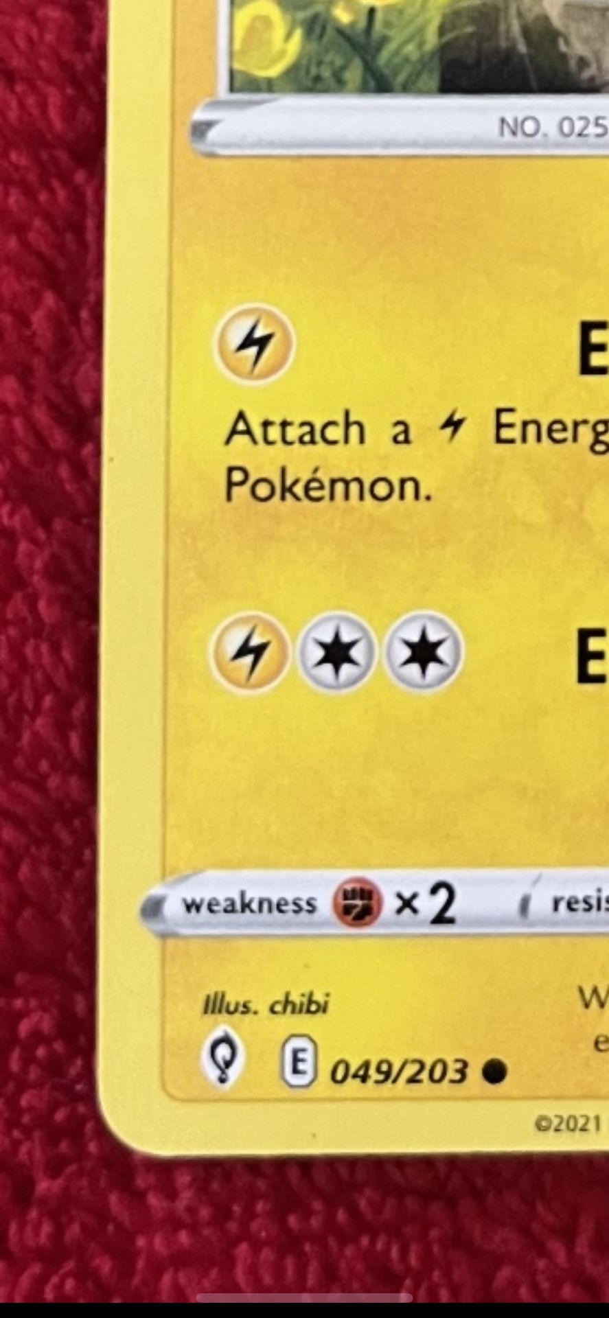 Pikachu - 049/203 - Evolving Skies - Pokemon Card - NM/M for Sale