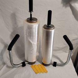 2 Pallet Wrappers With Wrap 28 & 24 Inch Work Factory Bulk Equipment Items 