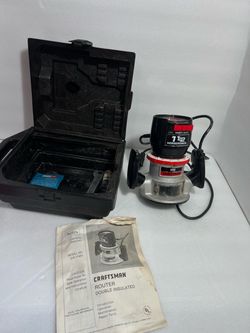 Craftsman 1.5 HP Router with Case and Manual