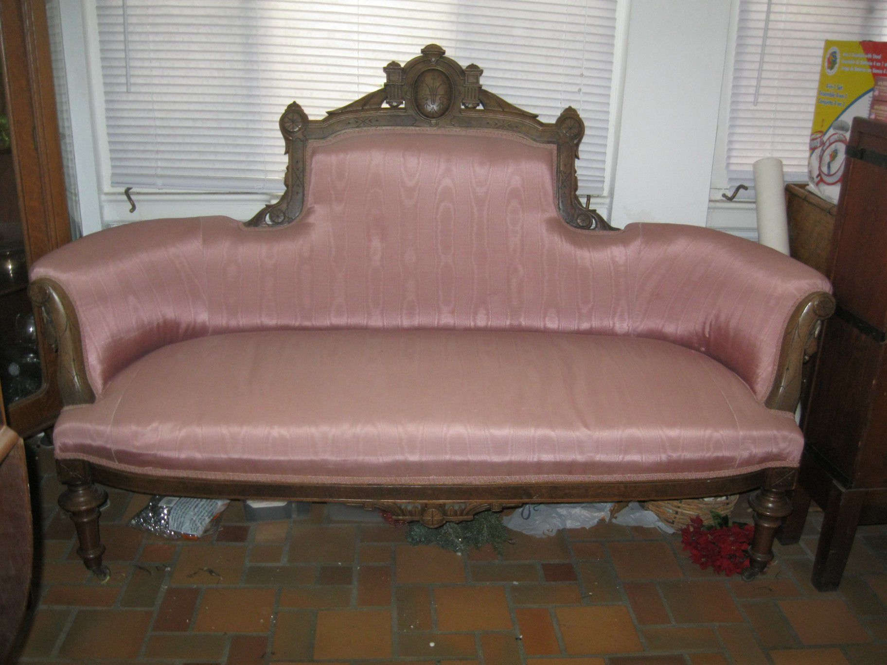 Antique Eastlake Settee & Matching Chair