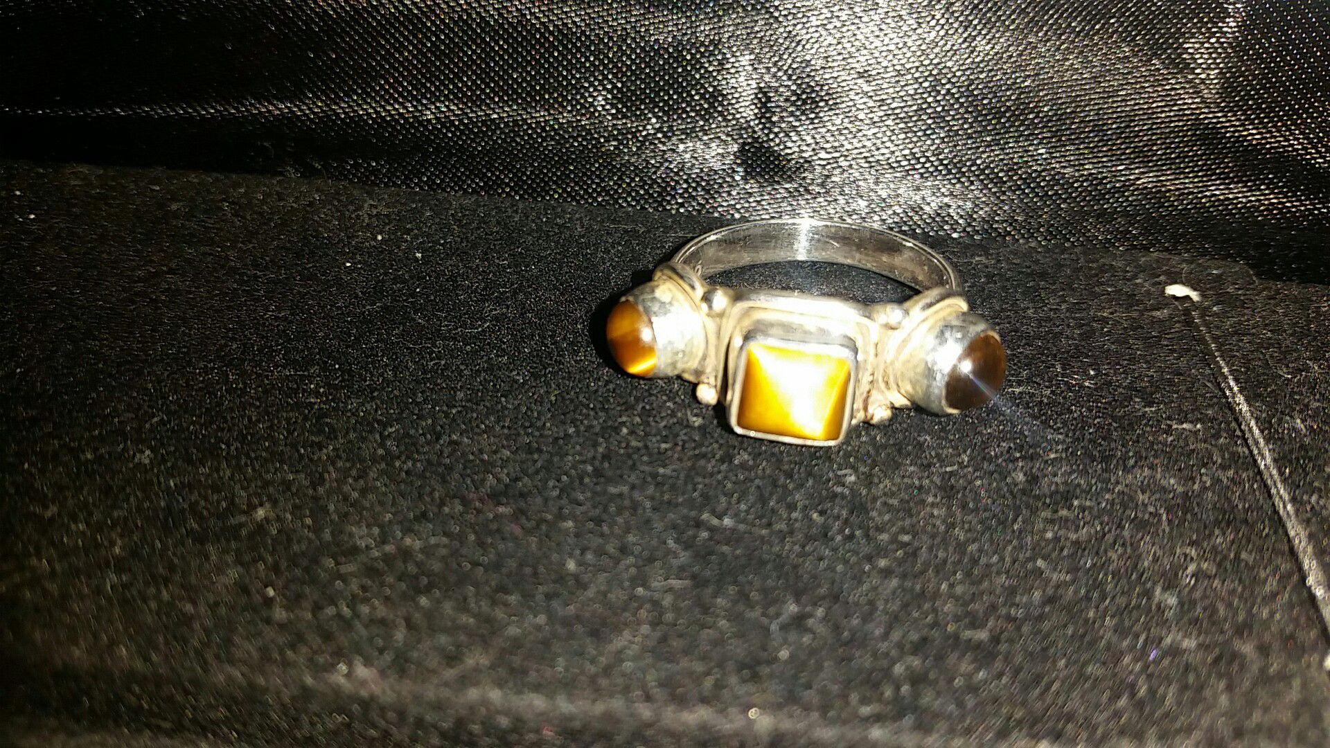 Tiger's eye sterling silver 925 ring new size 6