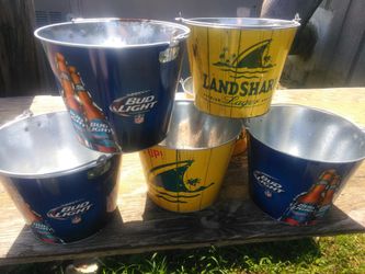 Metal beer buckets
