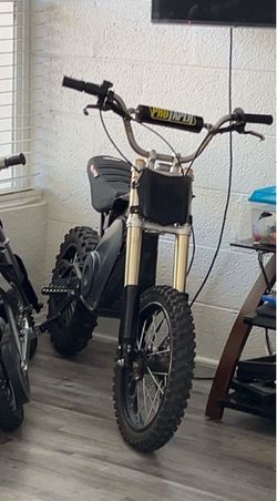 Modded Mototec 48v,Grips, Plate, Upgraded Chain, Pro Taper HandleBars, Upgraded surron seat guts cover, 30mph