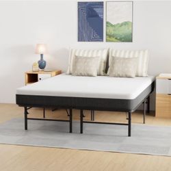Zinus Full Size Bed frame With Zinus Memory Foam Mattress