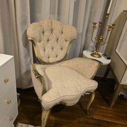 Vintage Italian Art Nouveau fireside chair