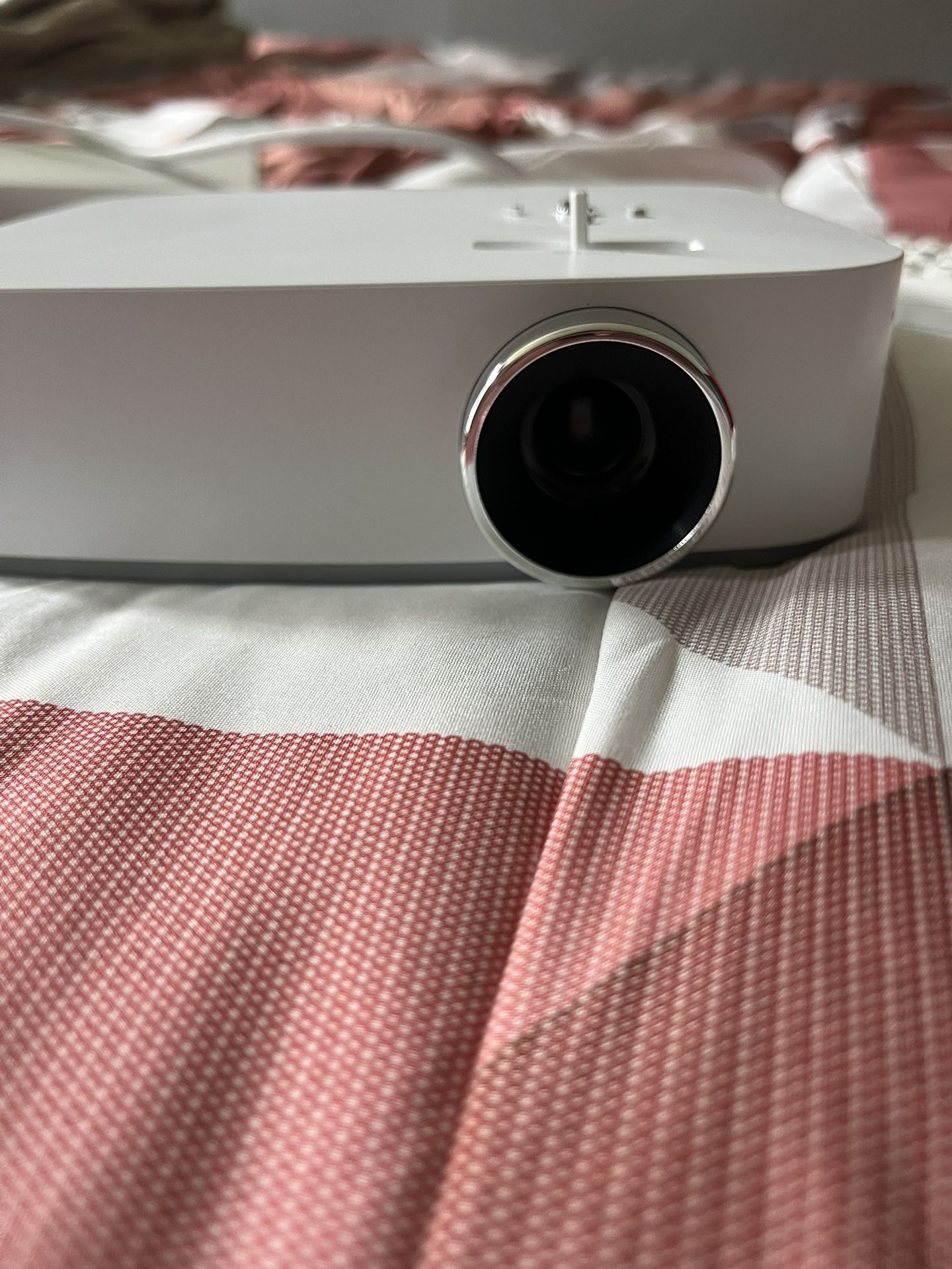 Lg Projector 4K And A 20 Foot Blowup Screen
