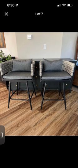 Two bar stools