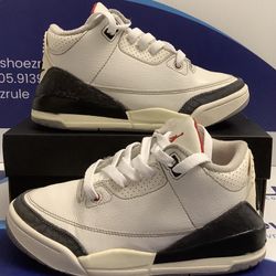 Size 2y|Reconditioned Air Jordan 3 White Cement Reimagined Kids Size 2y