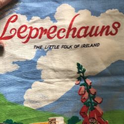 Irish Linen Leprechaun Print